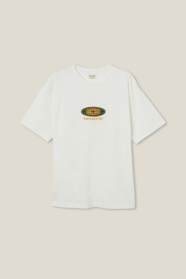 Vintage Fit Graphic Tee - White