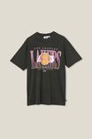 Los Angeles Lakers Nba Loose Fit T-Shirt, LCN NBA WASHED BLACK/LAKERS - LOCK UP - alternate image 6