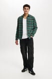 Boston Long Sleeve Shirt, EMERALD WAFFLE CHECK - alternate image 2