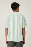 Palma Short Sleeve Shirt, BRIGHT GREEN STRIPE - alternate image 3