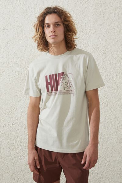 Active Graphic Tee, IVORY / HIKE