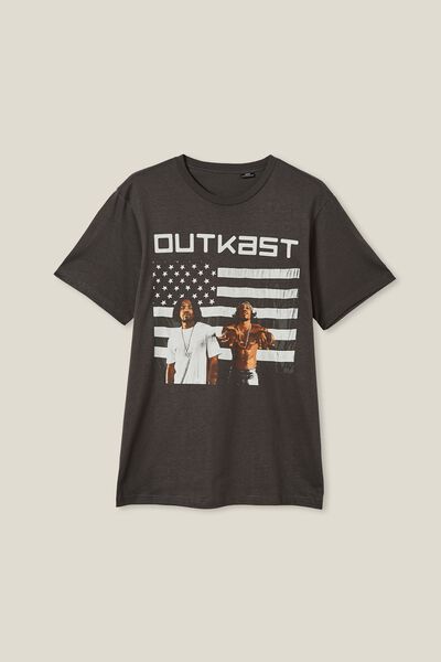 Tbar Collab Music T-Shirt, LCN MT FADED SLATE/OUTKAST - STANKONIA