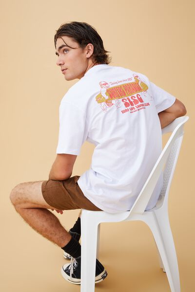 Surfers Paradise T-Shirt, LCN SLSC WHITE/RESCUE