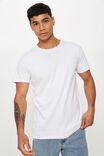 Camiseta - Essential Crew T-Shirt, WHITE - vista alternativa 1