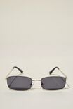 The Streamline Sunglasses, SILVER FLASH / BLACK / SMOKE - alternate image 2