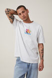 Dabsmyla Loose Fit T-Shirt, LCN DAB WHITE MARLE / BUTTERFLY - alternate image 2