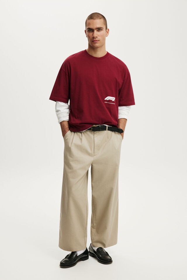 F1 Cropped Fit T-Shirt, LCN F1 CRIMSON / F1 - TO THE LIMIT