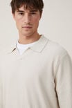 Camiseta - Jimmy Long Sleeve Polo, STONE - vista alternativa 4