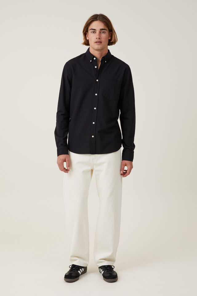 Camisas - Mayfair Long Sleeve Shirt, BLACK