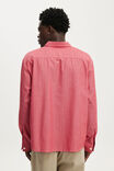 Bedford Long Sleeve Shirt, RED STRIPE - example image 3
