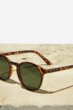 Lorne Polarized Sunglasses, TORT/GREEN - alternate image 4