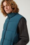 Recycled Puffer Vest, DEEP TEAL - alternate image 4