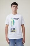 Corona Premium Loose Fit T-Shirt, LCN COR VINTAGE WHITE/CORONA - LA VIDA NAS FI - alternate image 1