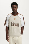Cropped Graphic Polo, STONE - example image 1