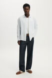Relaxed Linen Long Sleeve Shirt, ICE BLUE - example image 2