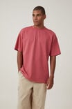 Box Fit Plain T-Shirt, SOFT RED - alternate image 1