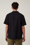 Cabana Short Sleeve Shirt, BLACK FLORAL - alternate image 3