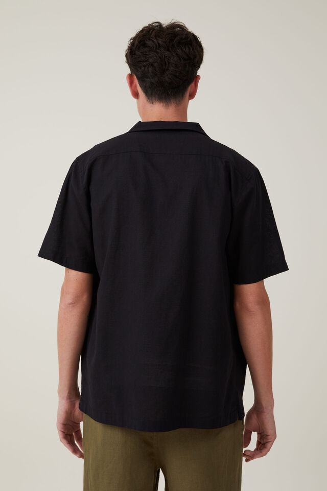 Cabana Short Sleeve Shirt, BLACK FLORAL