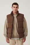 Recycled Puffer Vest, CHOCOLATE - alternate image 2