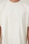Camiseta - Box Fit College T-Shirt, CREAM PUFF/ TRACK DIV - vista alternativa 4