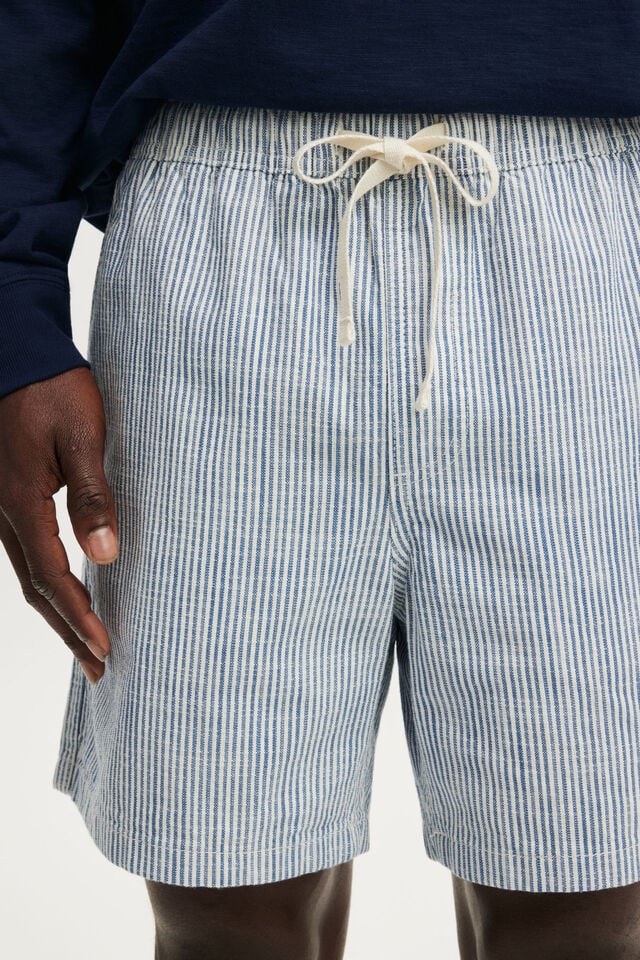 Easy Short, BLUE 50/50 STRIPE
