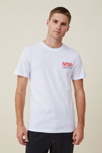 Tbar Collab Pop Culture T-Shirt, LCN NAS WHITE/NASA - HUMANS IN SPACE