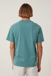 Organic Loose Fit T-Shirt, FADED TEAL - alternate image 3