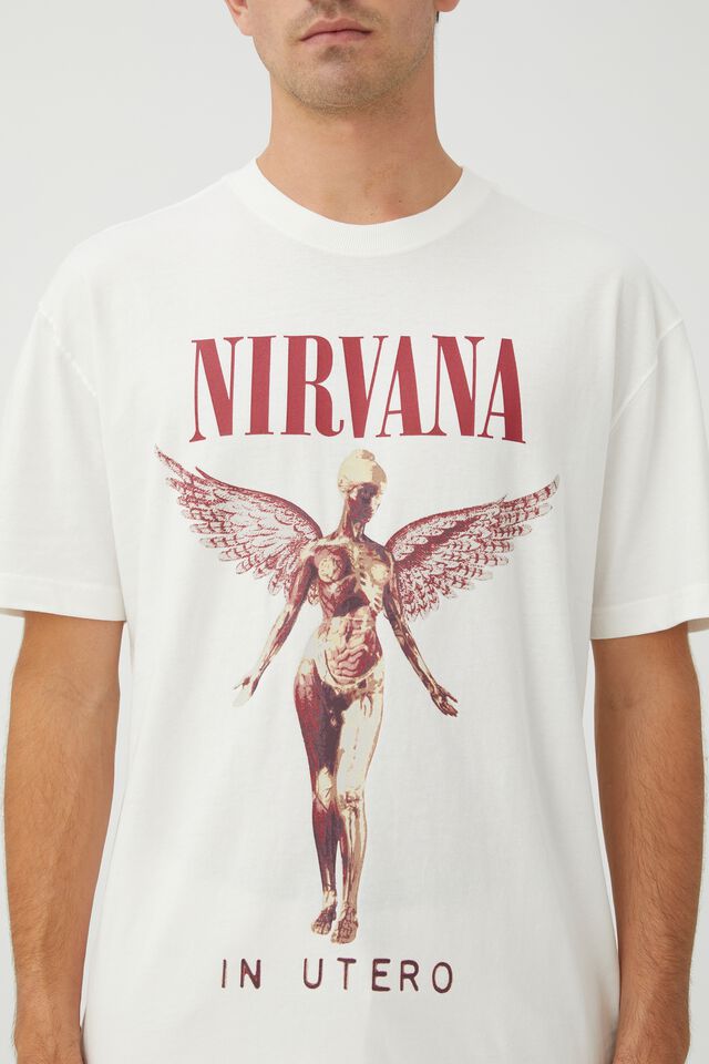 Special Edition T-Shirt, LCN MT VINTAGE WHITE/NIRVANA - IN UTERO