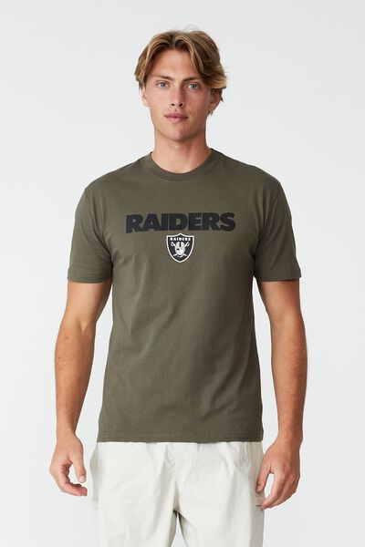 Active Logo T-Shirt, LCN NFL MILITARY/RAIDERS LOGO