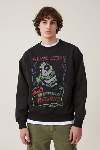 Alice Cooper Crew Sweater, LCN GM BLACK/ALICE COOPER - THE NIGHTMARE
