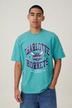 NBA Charlotte Hornets Loose Fit T-Shirt, LCN NBA DUSTY TEAL / CHARLOTTE HORNETS - STAR - alternate image 1