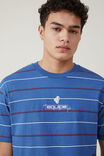 Camiseta - Loose Fit T-Shirt, ROYAL BLUE EASY STRIPE / EQUIPE - vista alternativa 4