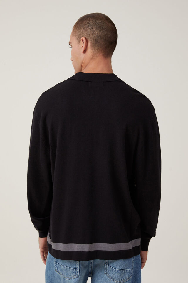 Jasper Long Sleeve Shirt, BLACK