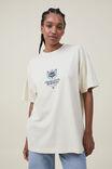 NBA Charlotte Hornets Box Fit T-Shirt, LCN NBA ECRU/CHARLOTTE HORNETS CREST - alternate image 2