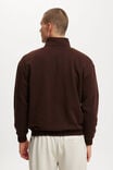 1/4 Zip Sweater, DARK OAK - alternate image 3