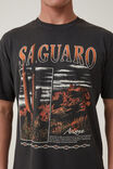 Premium Loose Fit Art T-Shirt, WASHED BLACK/SAGUARO - alternate image 4