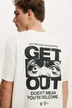 Jordan Peele Movie Everyday Fit T-Shirt, LCN UNI VINTAGE WHITE / GET OUT - MOVIE - example image 4