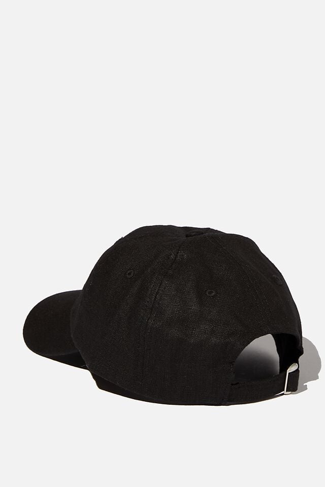 Strap Back Dad Hat, BLACK TEXTURE/ STUDIO JOURNAL