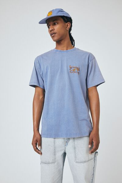 Premium Loose Fit Art T-Shirt, BLUE FLINT/SPREAD LOVE