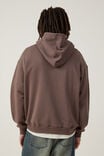 Box Fit Hoodie, WASHED CHOCOLATE - alternate image 3