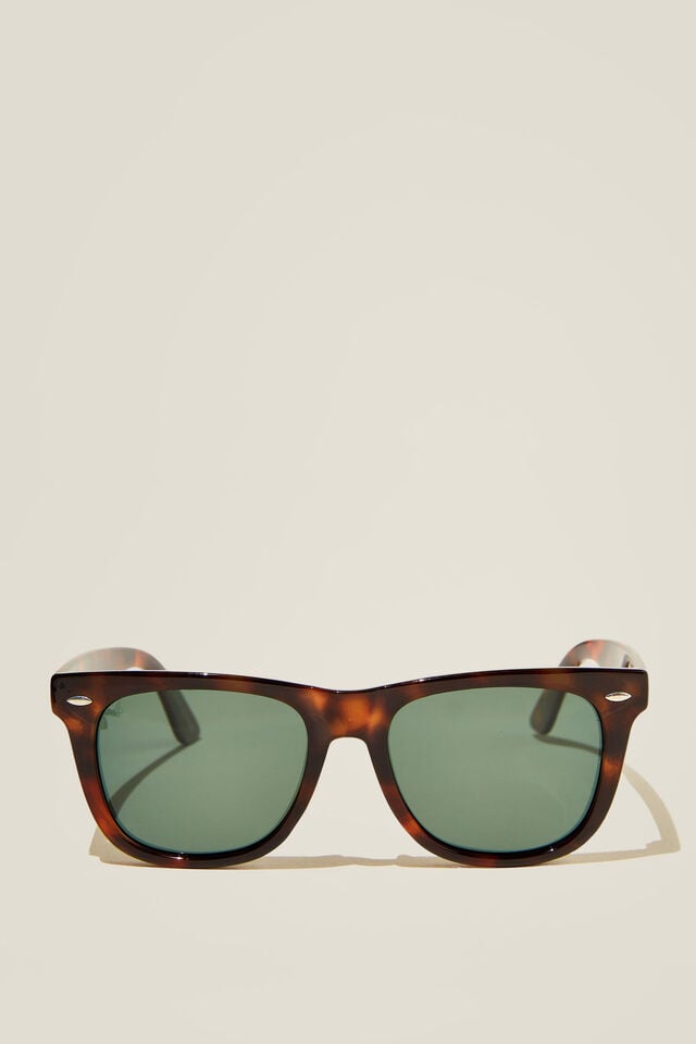 Beckley Polarized Sunglasses, DARK TORT/DARK GREEN