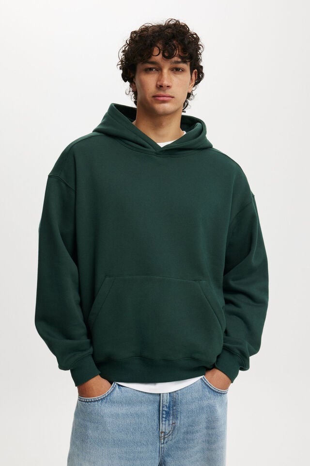 Box Fit Hoodie, PINE NEEDLE GREEN