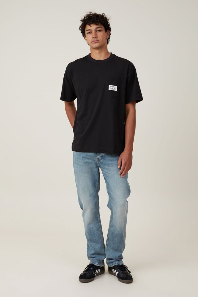 Shifty Boys Pocket T-Shirt, BLACK / SHIFTY BOYS PIP