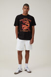 Loose Fit Cny Graphic T-Shirt, BLACK/TEMPLE DRAGON - alternate image 2
