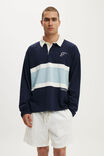 Box Fit Rugby Polo, INDIGO PANEL - example image 1