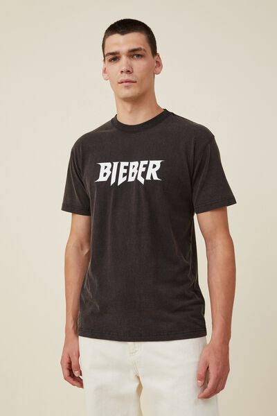 Camiseta - Bieber T-Shirt, LCN BRA BLACK/JUSTIN BIEBER - PURPOSE TOUR