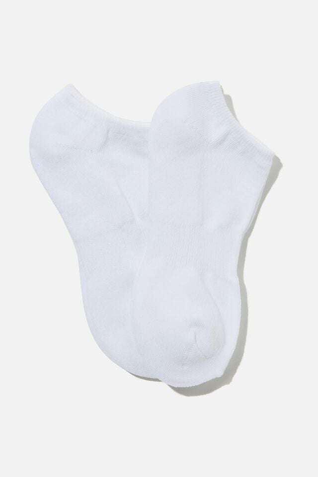 Meias - Ankle Socks 2 Pack, WHITE