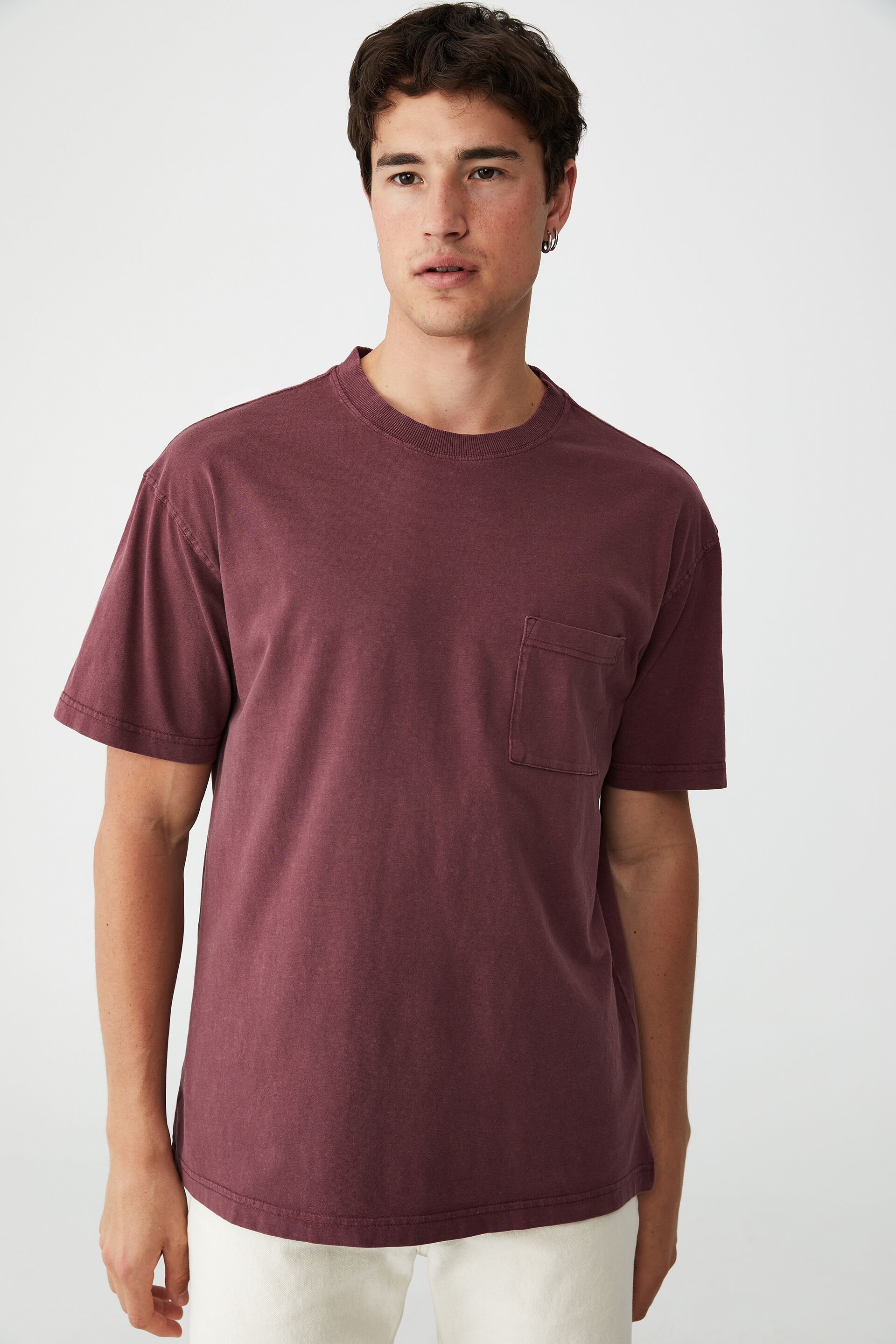 blank burgundy t shirt