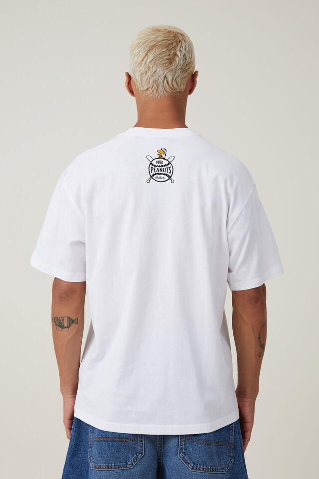 Snoopy Loose Fit T-Shirt, LCN PEA WHITE / PEANUTS ATH DEPT.