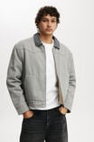 Relaxed Carpenter Jacket, GREY - alternate image 1